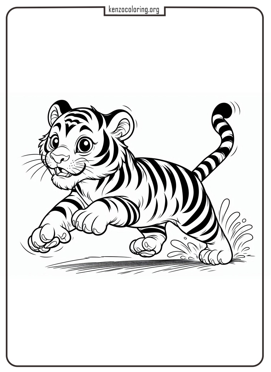 Baby Tiger Coloring Page 6 Online Coloring Pages Baby Tiger