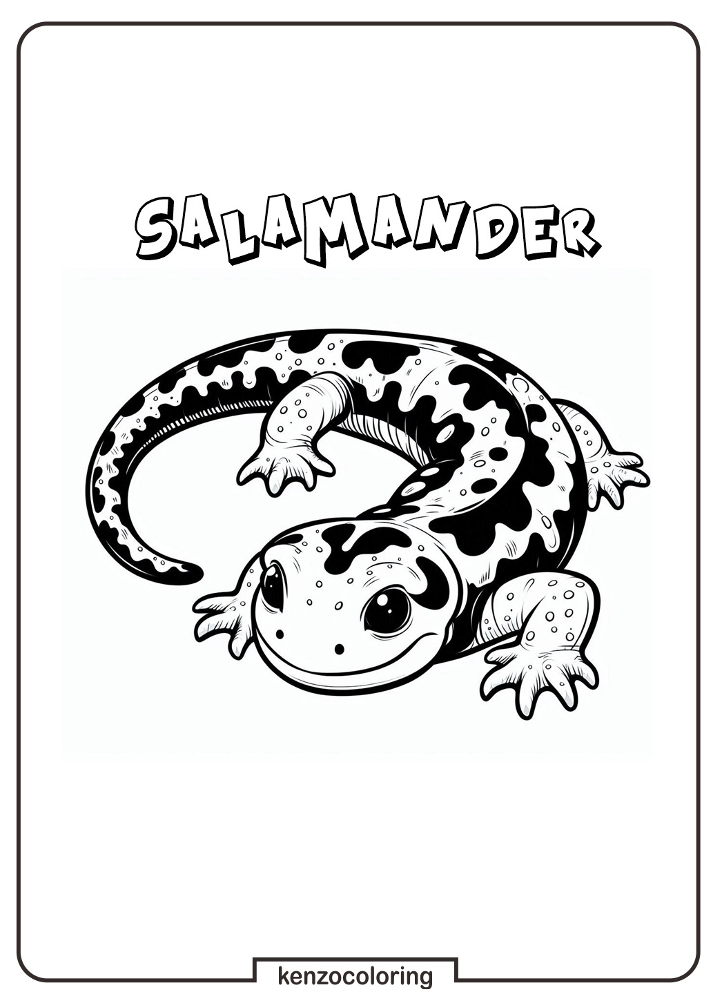 Salamander Coloring Pages 4 Salamander Coloring Online Pages for Kids
