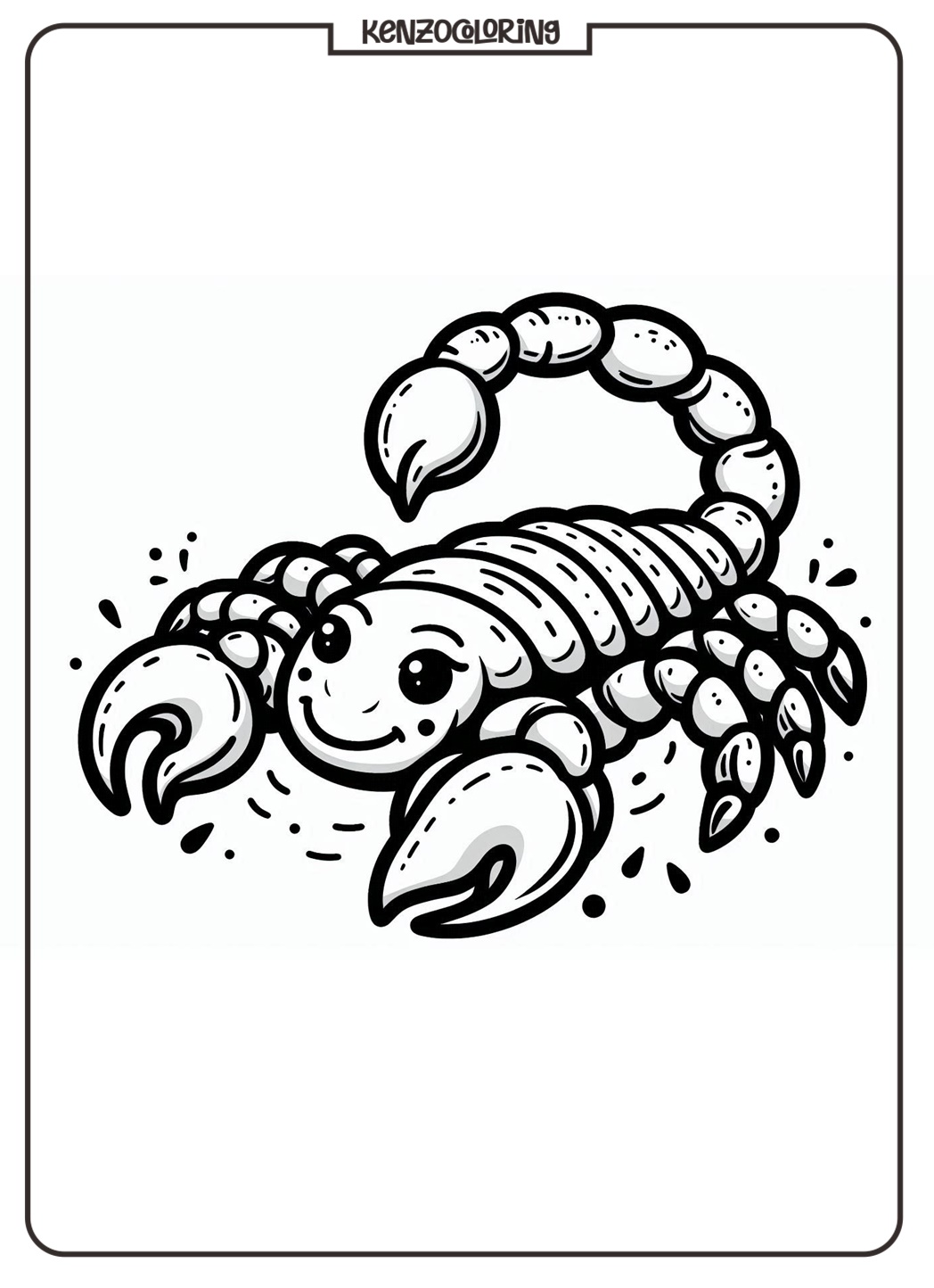 Unique Animals Scorpion Coloring Page 2 Scorpion Coloring Online Pages