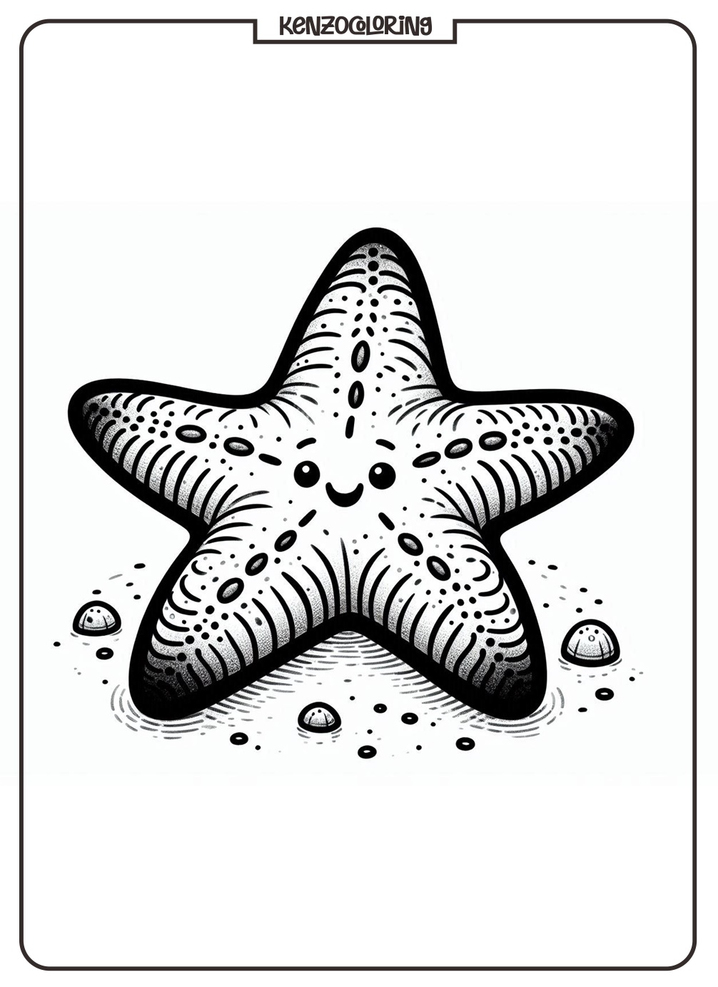 Starfish Coloring Page 5 Starfish Coloring Page Online
