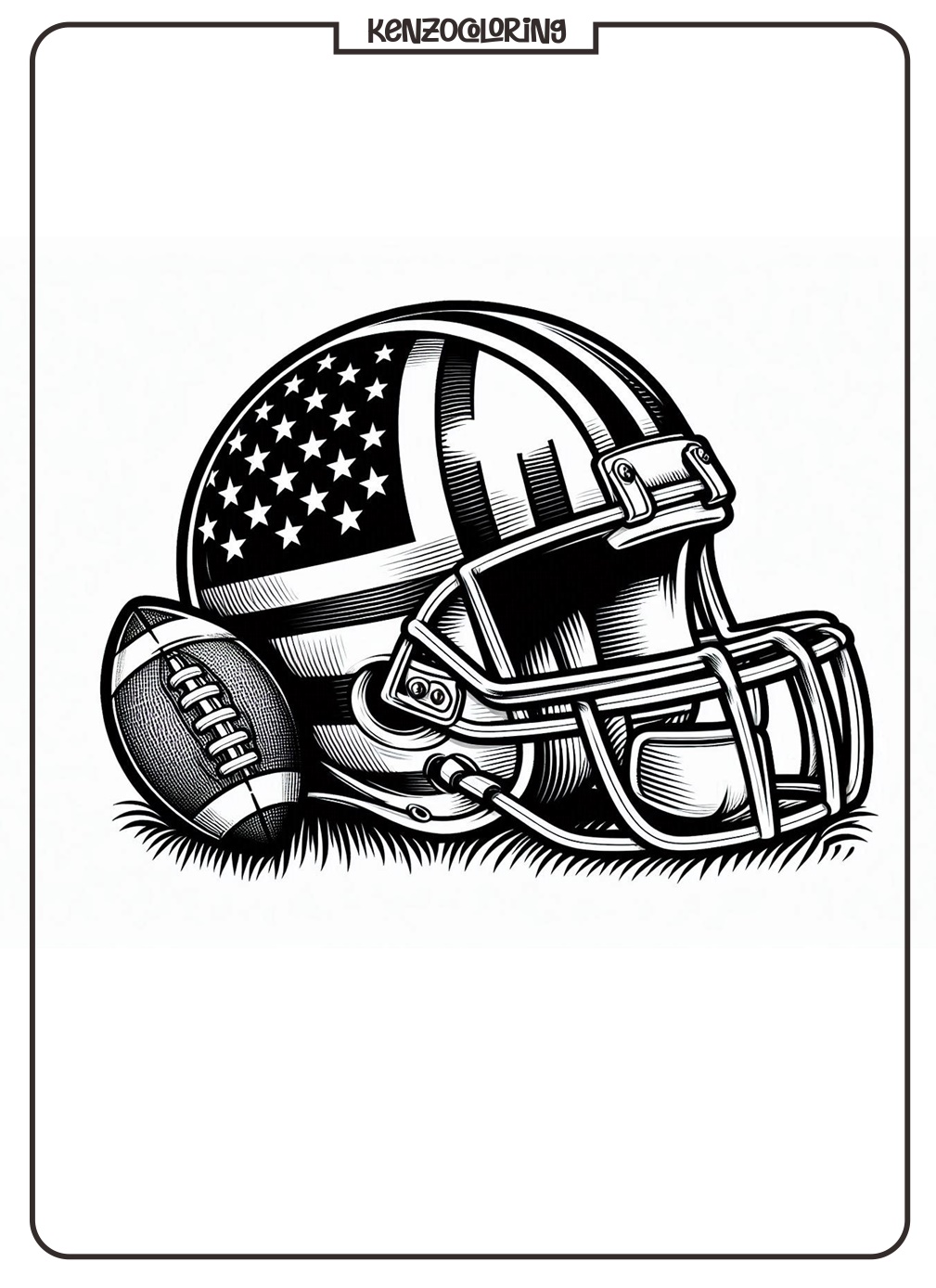 American Footbal Coloring Pages 3 american football coloring pages online