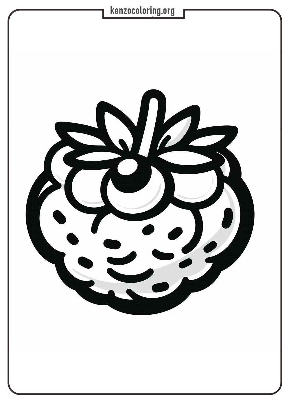 Bilberry Coloring Pages for Kids 2 easy bilberry coloring page