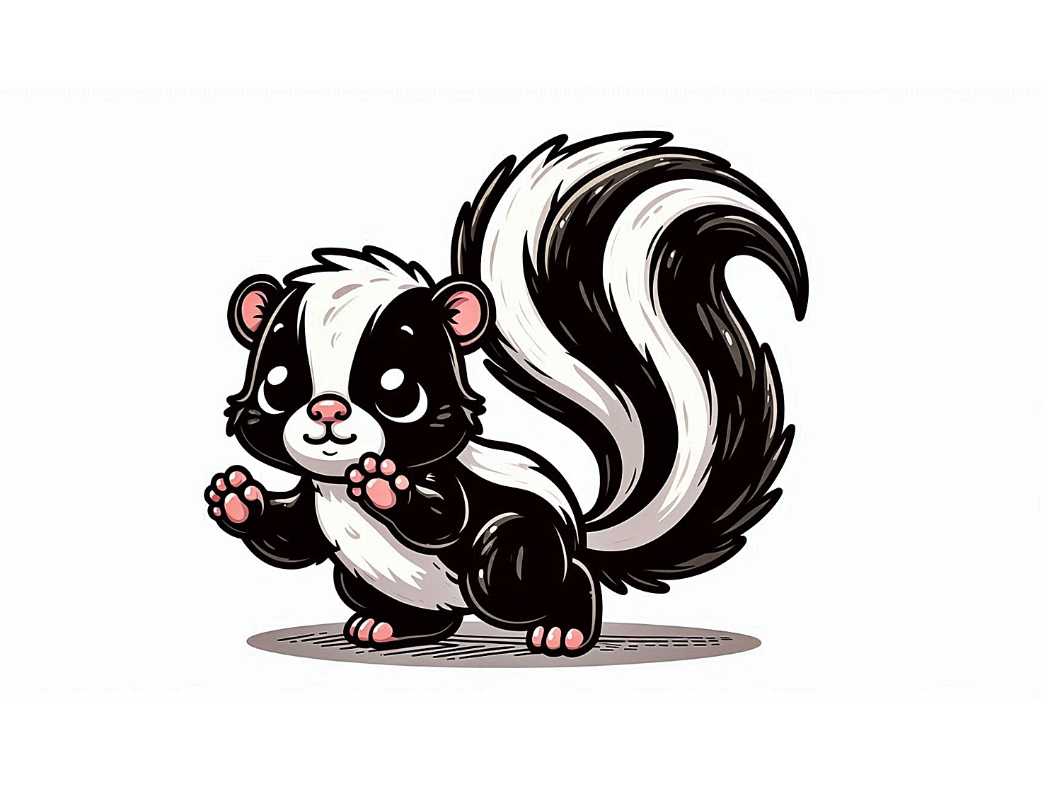 image a skunk coloring