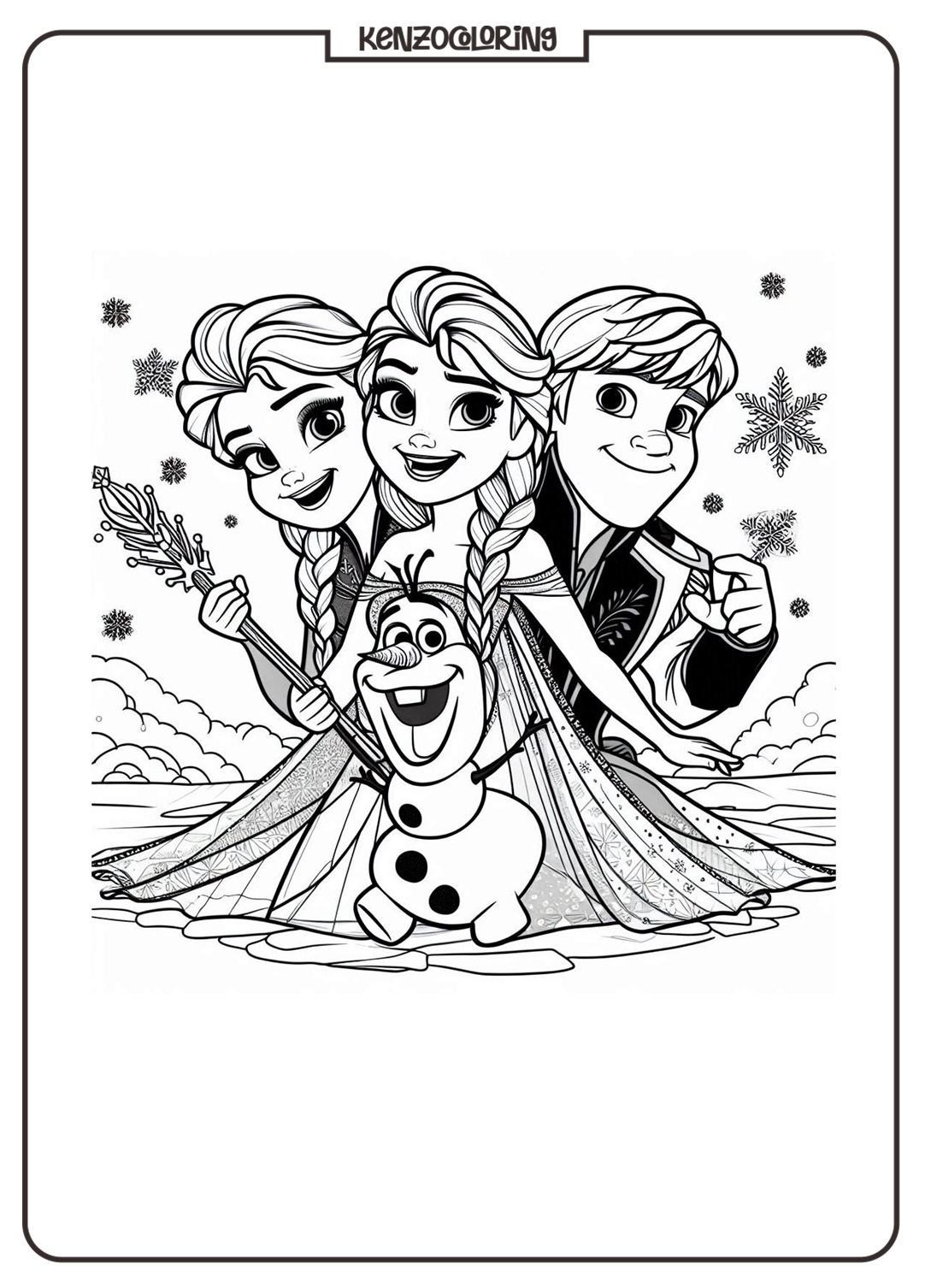 Adventure of the Frozen World Coloring Pages 3 Image Frozen Coloring Pages for Kids