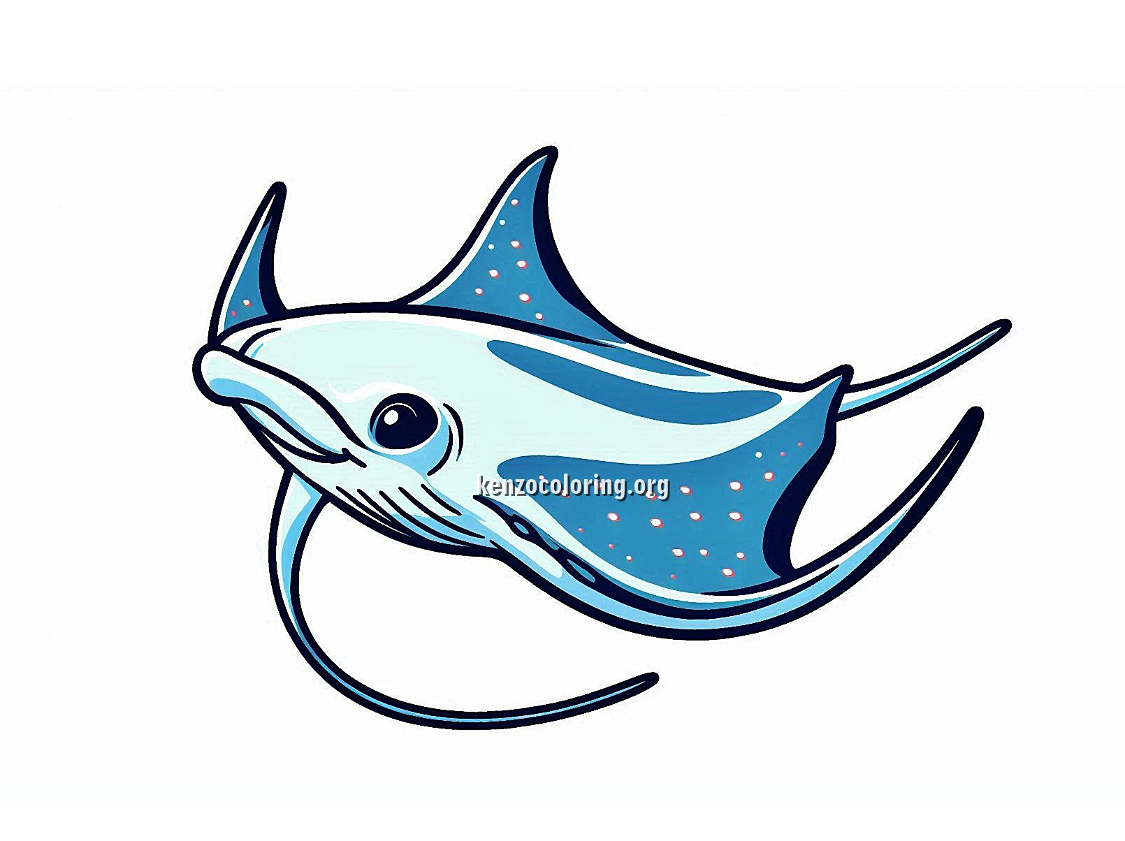 Manta Ray Coloring Page 4 Image a Manta Ray Coloring