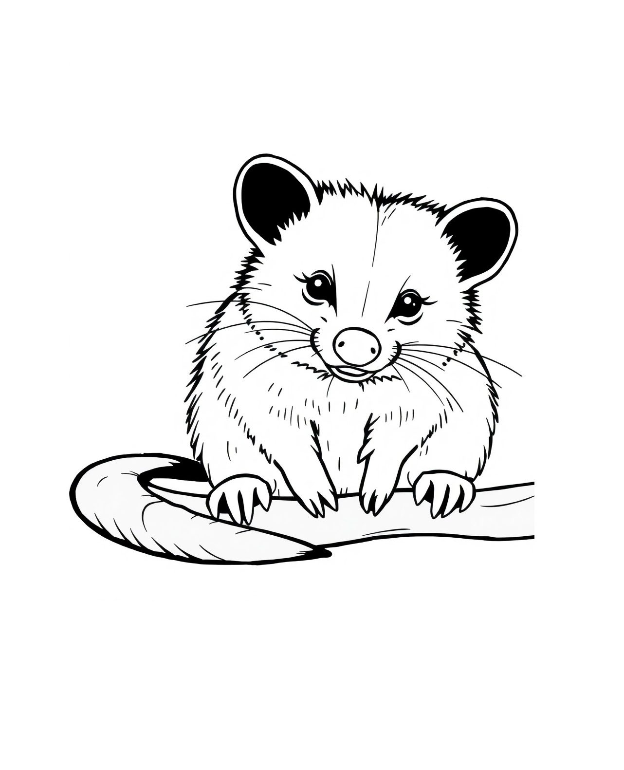 Meet the Clever Possum Coloring Page 2 Possum Coloring Pages for Kids