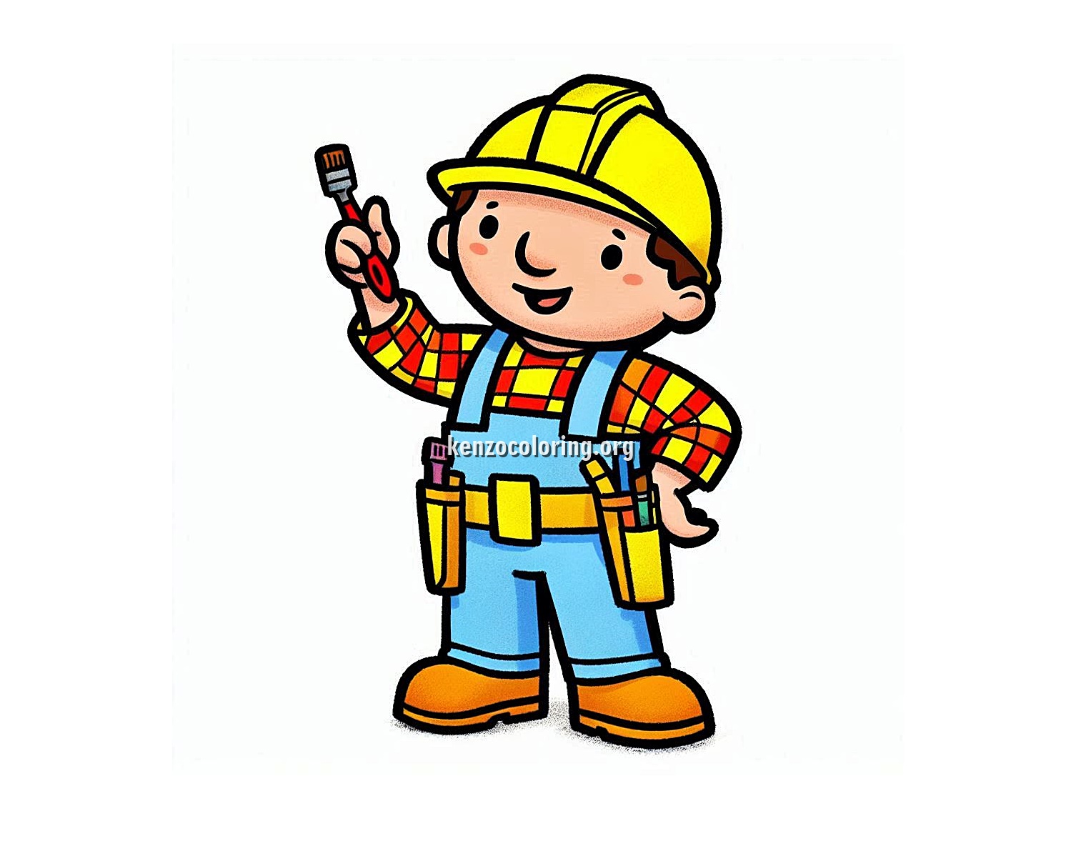 Bob The Builder Coloring Page