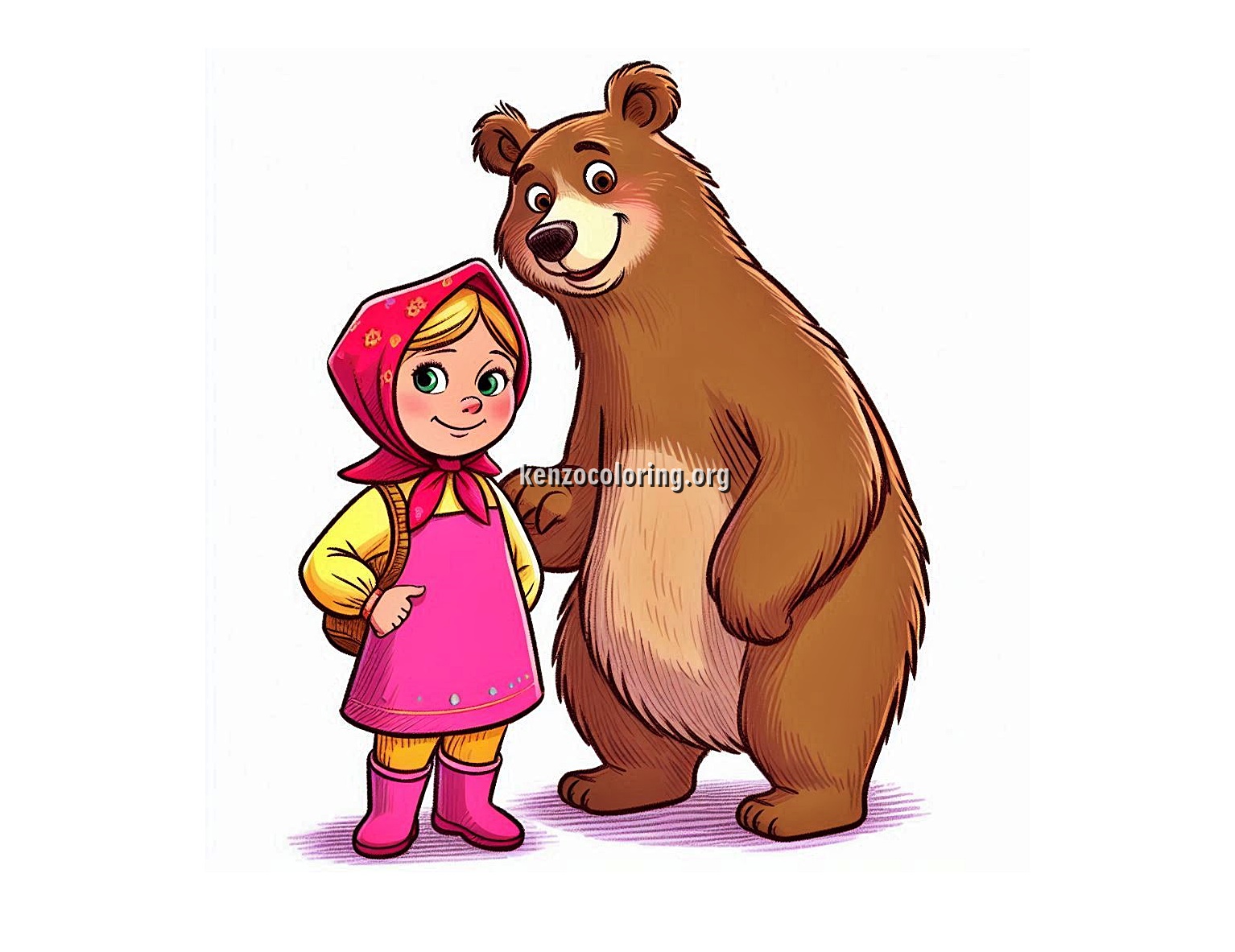 Masha and The Bear Coloring Pages