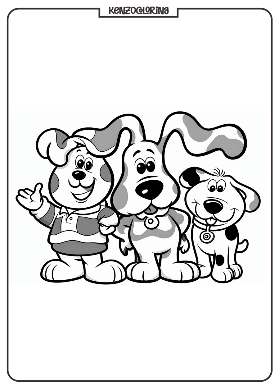 Blues Clues Coloring Page 2 Blues Clues Coloring Pages - kenzocoloring.org