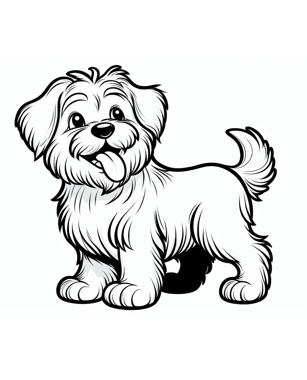 Cheerful and Loyal Animal Dog Coloring Pages 1 Cute Dog Coloring Pages