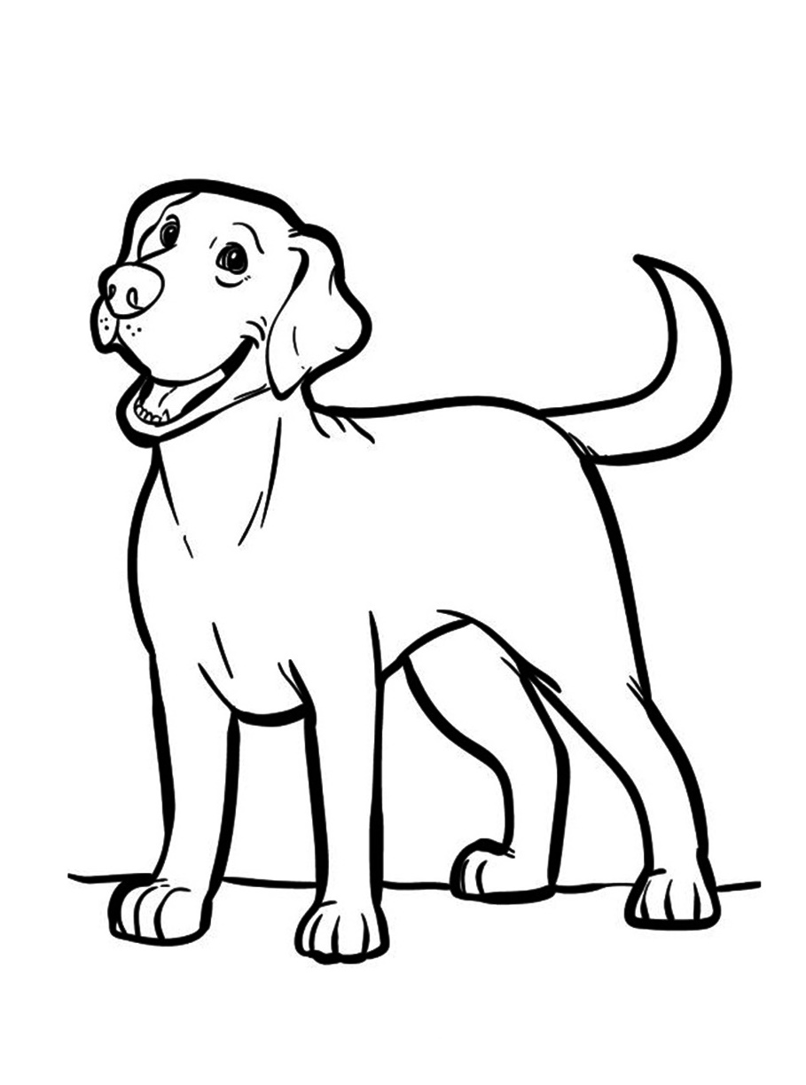 Cheerful and Loyal Animal Dog Coloring Pages 3 Dog Coloring Page Printable
