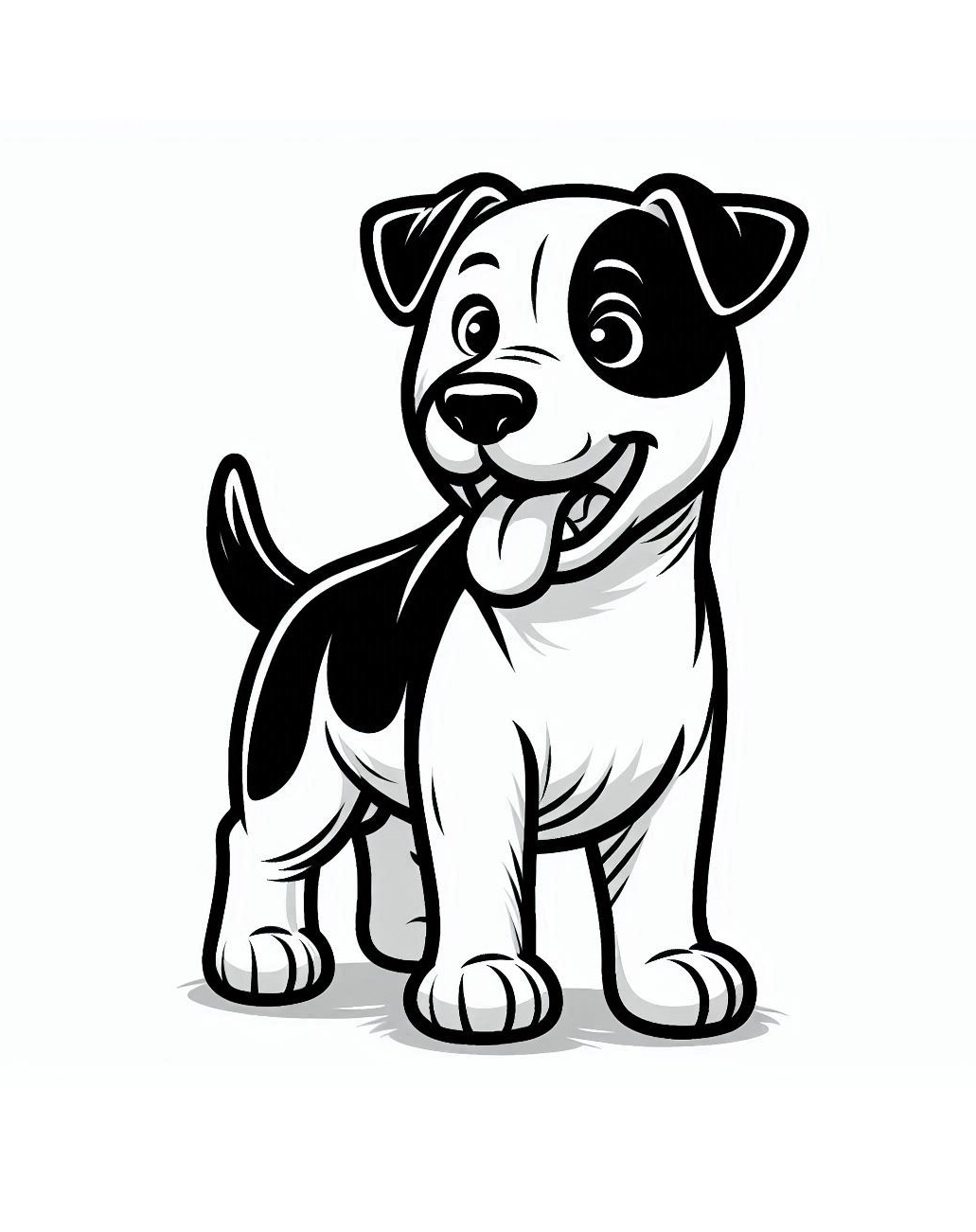 Cheerful and Loyal Animal Dog Coloring Pages 2 Dog Coloring Page for Kids