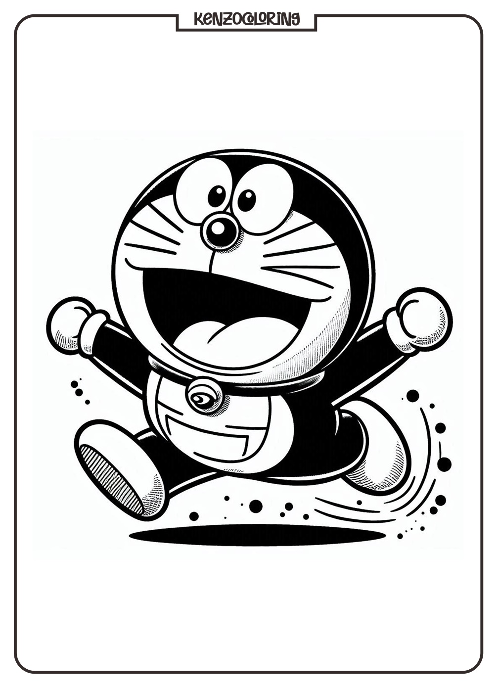 Doraemon Coloring Pages for Kids 2 Doraemon Coloring Online Page for Kids - kenzocoloring.org