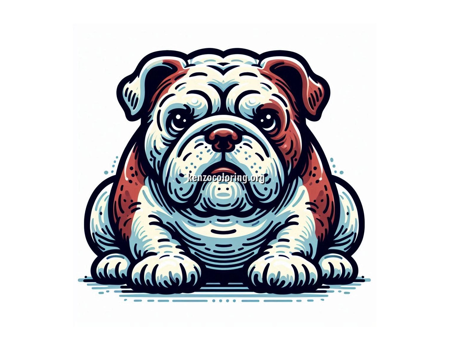 Most Adorable Dog Breeds Bulldog Coloring Page
