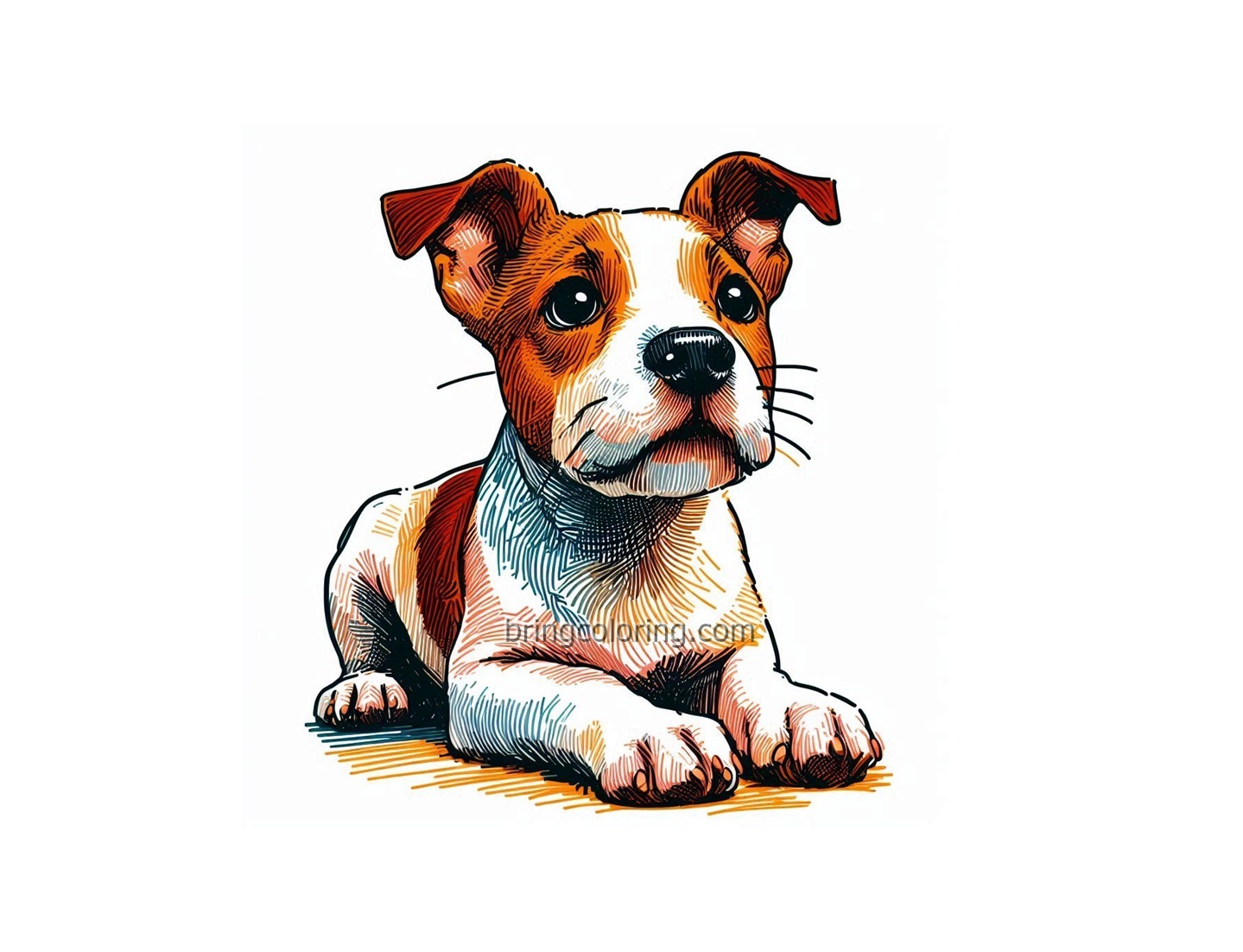 Cheerful and Loyal Animal Dog Coloring Pages 4 Image Dog Animal Coloring