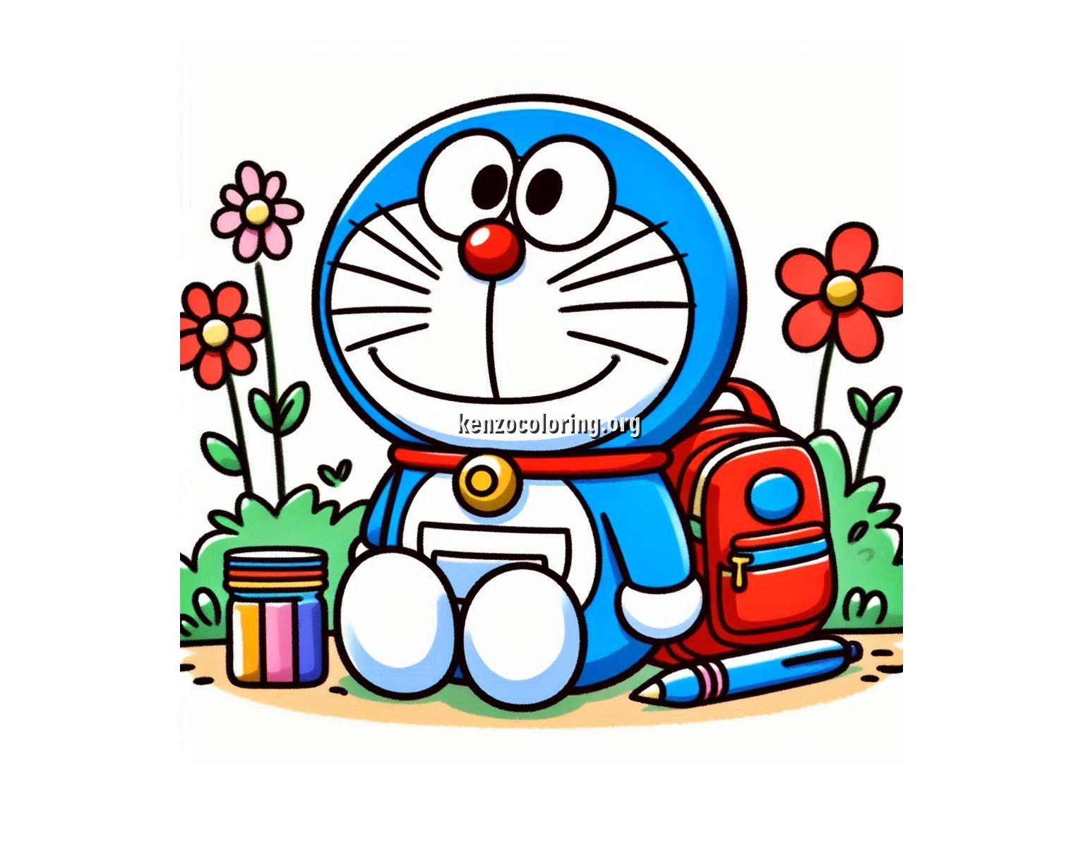Doraemon Coloring Pages for Kids 4 Image Doraemon Coloring