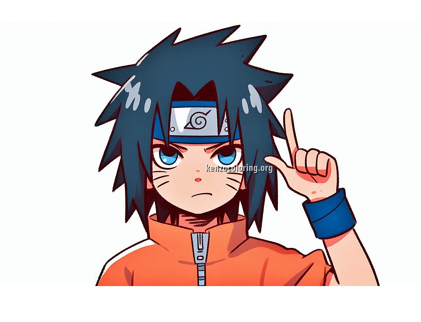 Get Ready for some Ninja Action with these Sasuke Coloring Pages! 4 Image a Sasuke Uchiha Coloring