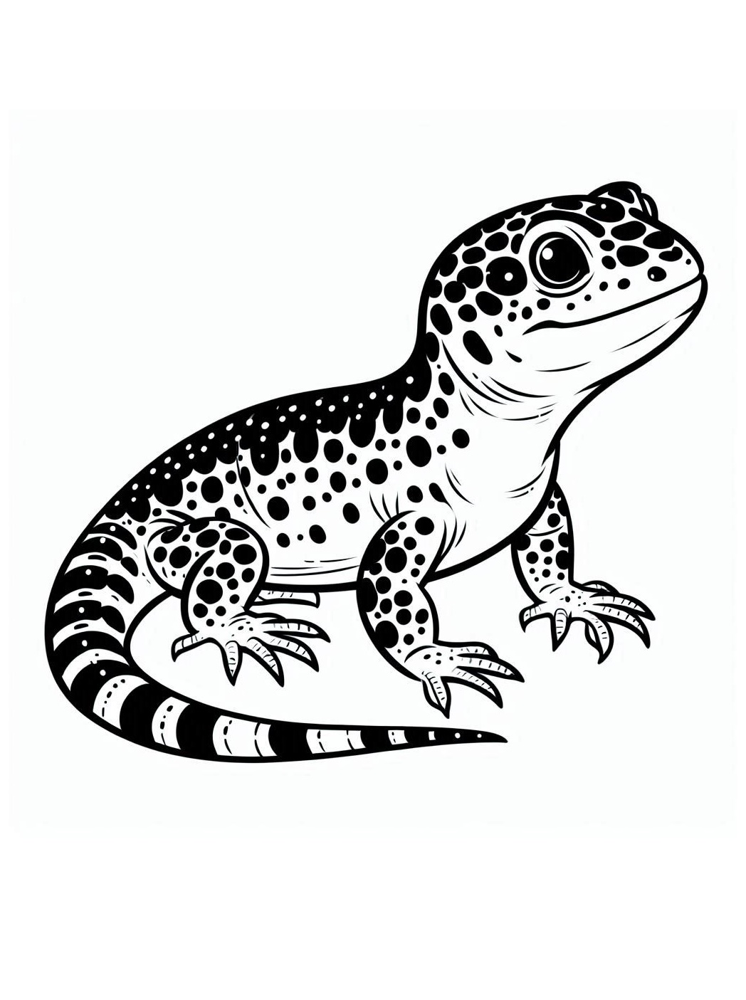 Amazing Reptiles Lizards Coloring Page 1 Lizards Coloring Page - Kenzocoloring.org