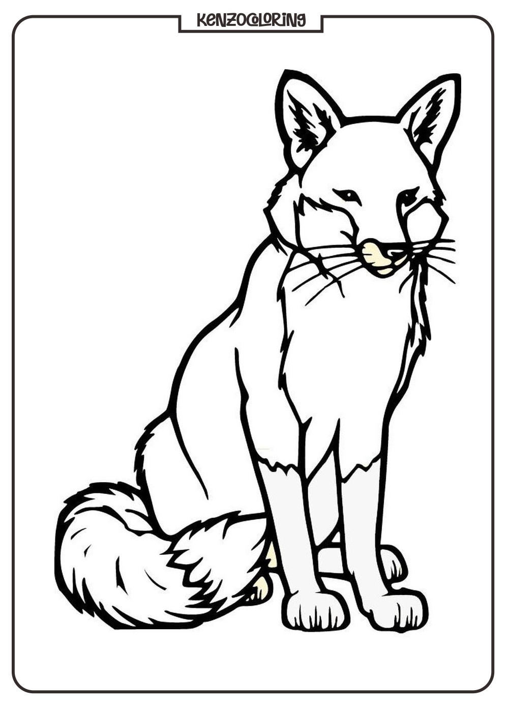 Agile Forest Animals Fox Coloring Image 2 coloring page red fox animal