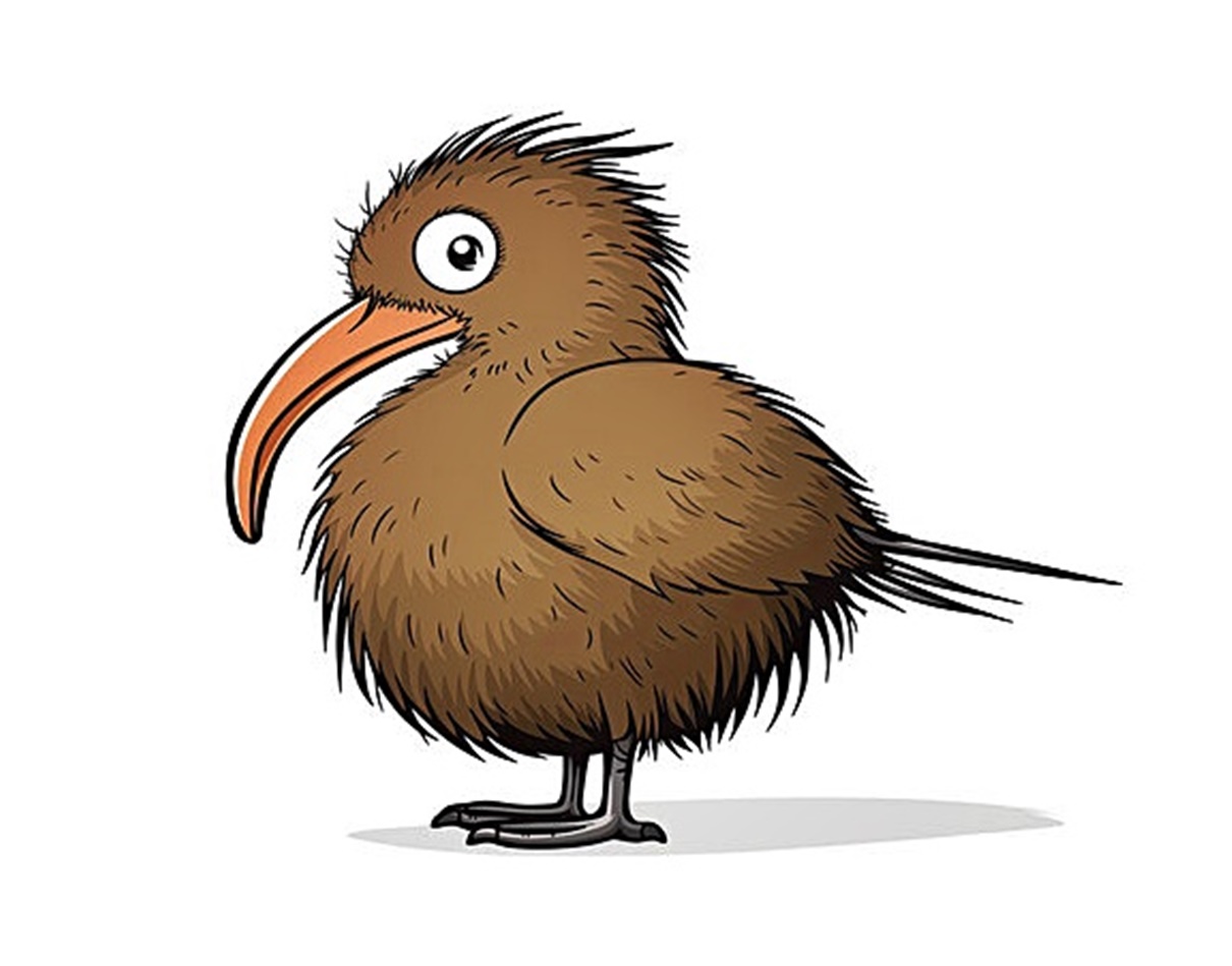 Kiwi Animal Coloring Page 3 image animal Kiwi coloring