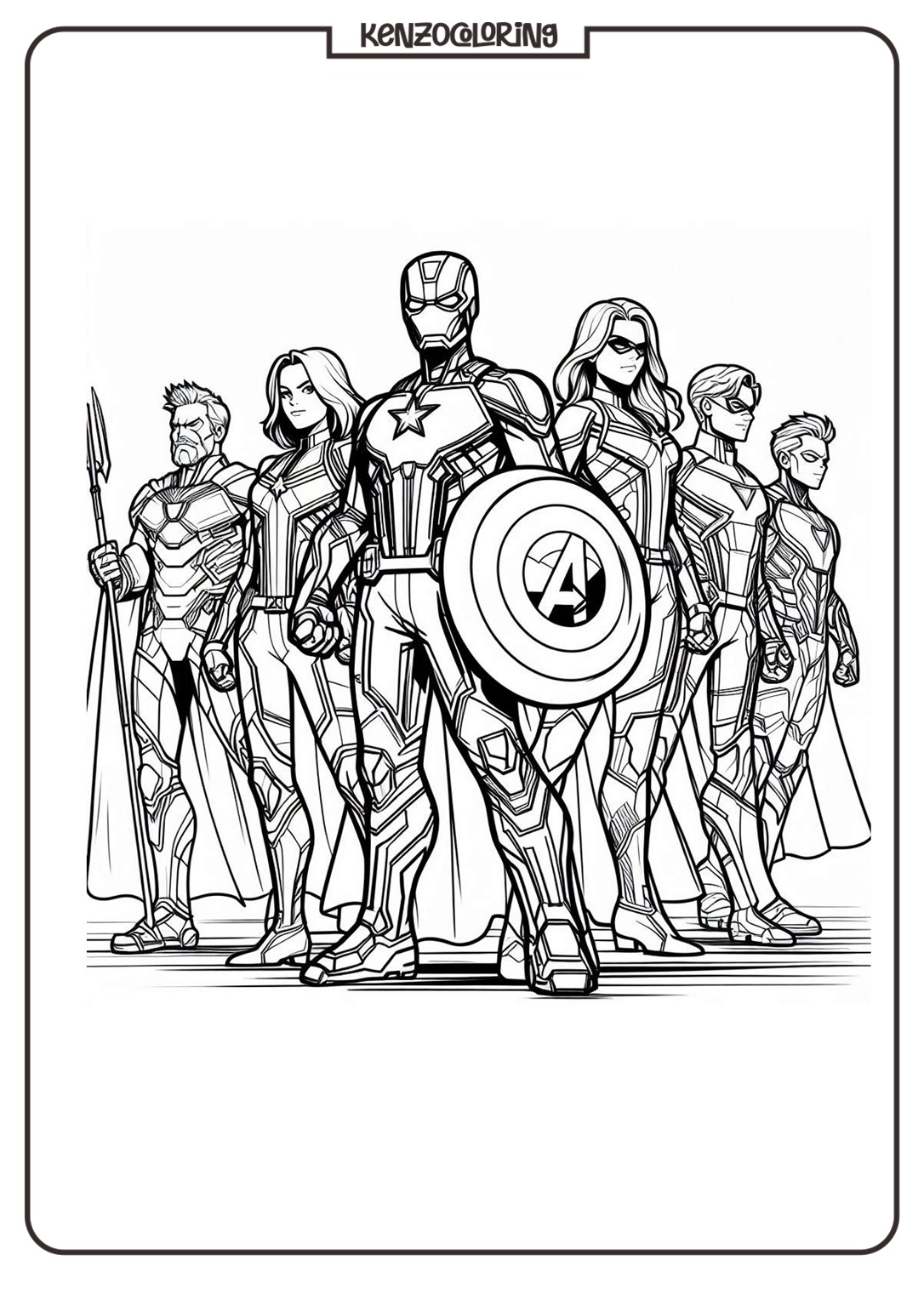 Avengers Coloring Online Pages
