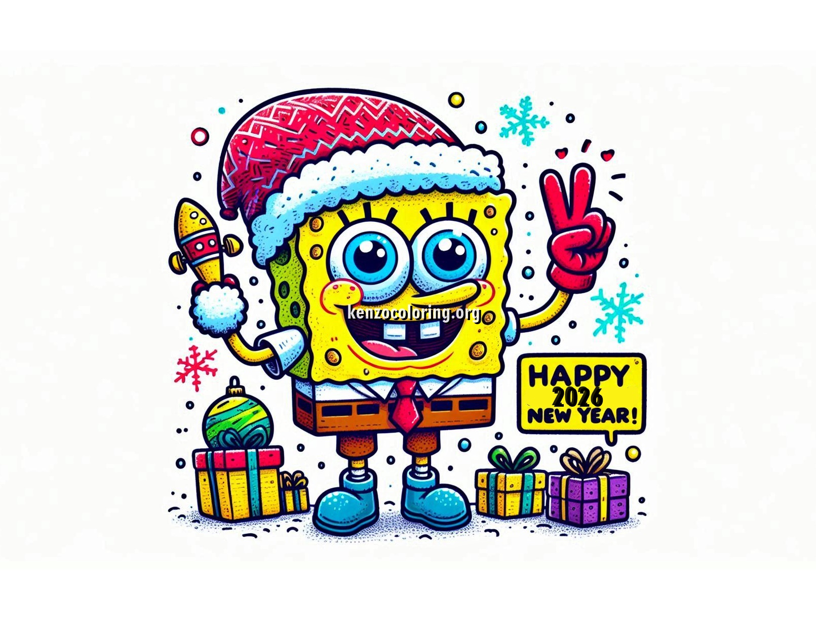 Celebrate Christmas & New Year with SpongeBob!