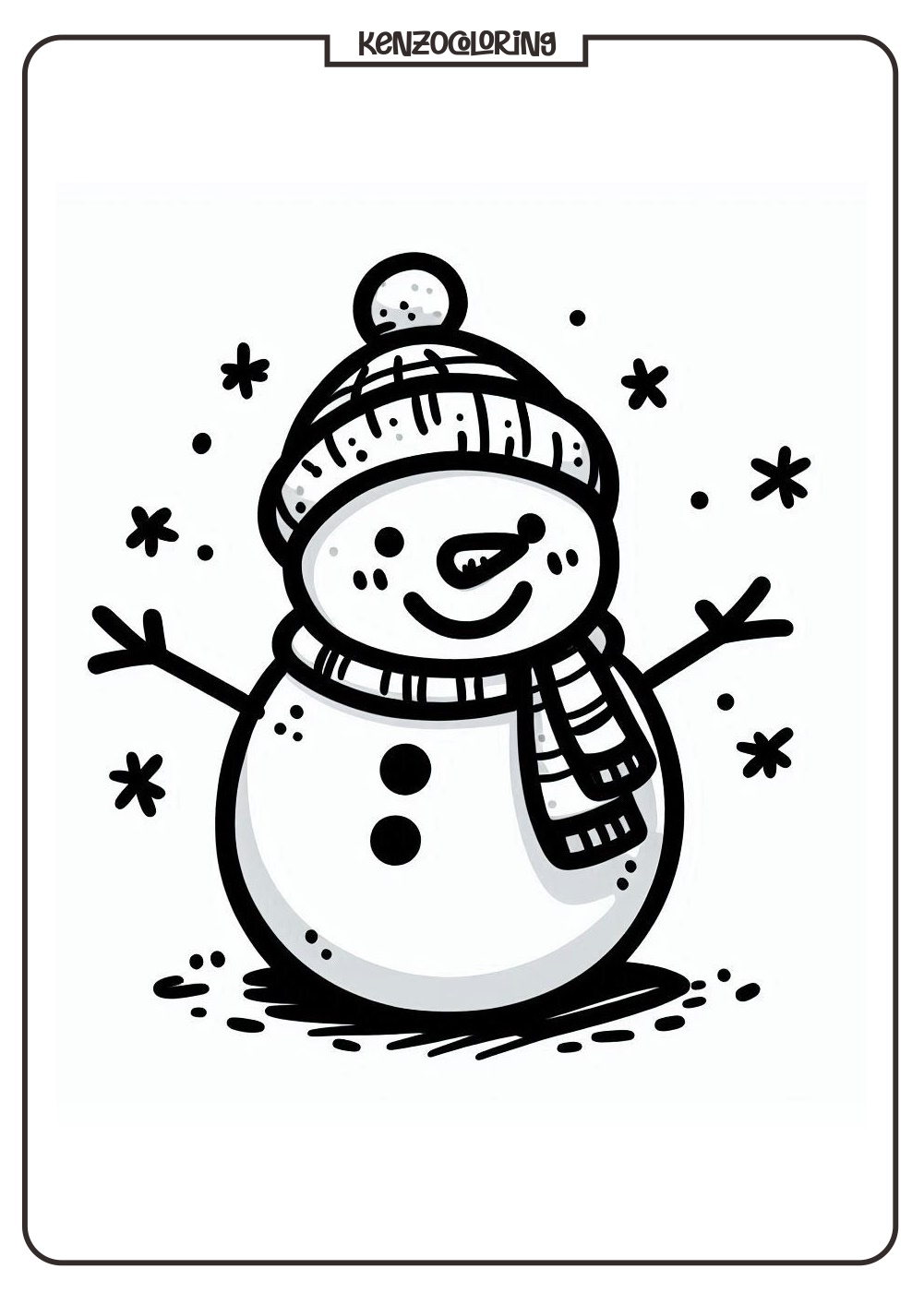 snowman coloring book - kenzocoloring.org
