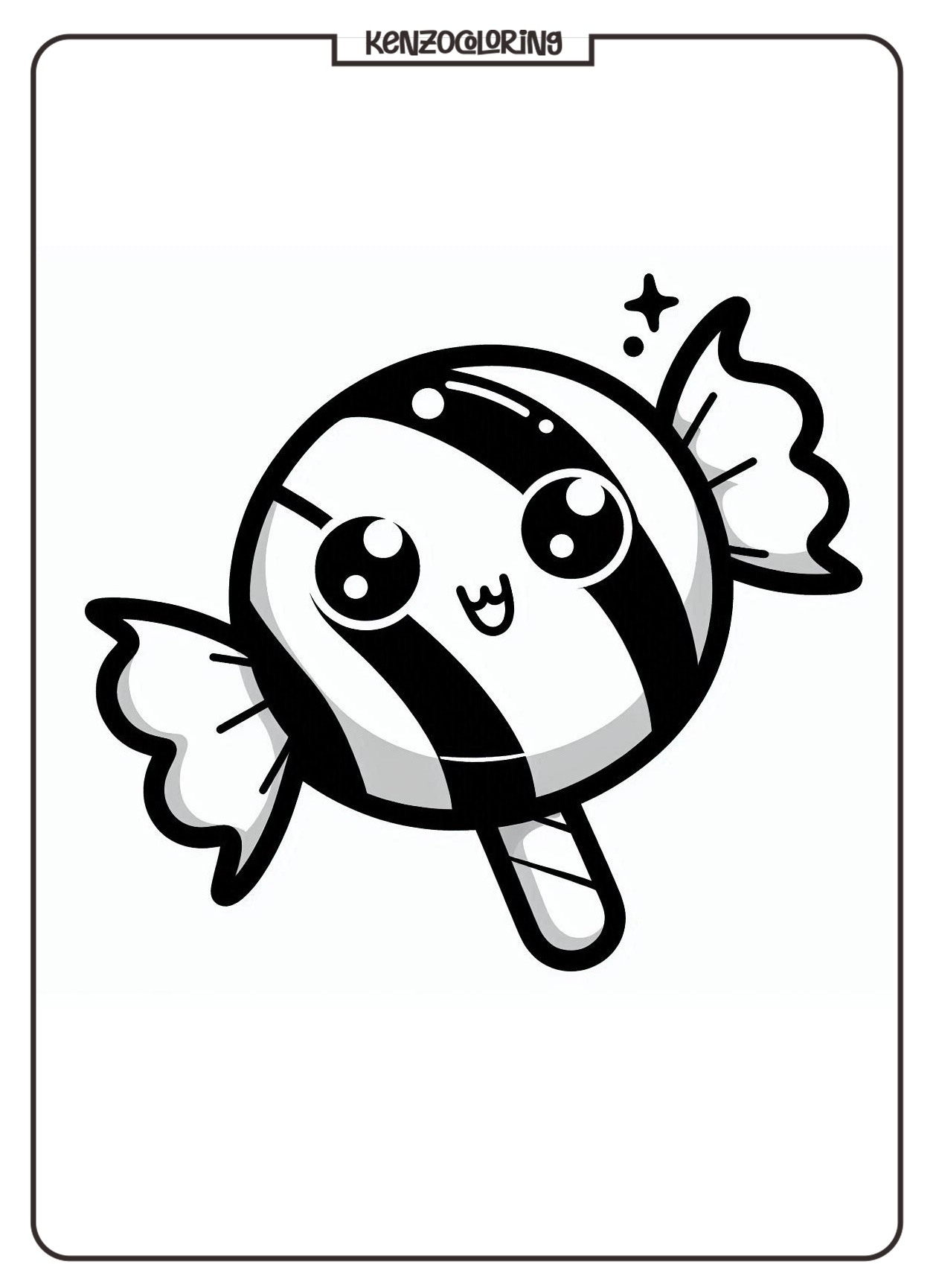 Let’s Color Sweet Candy! 1 Candy coloring page - kenzocoloring.org
