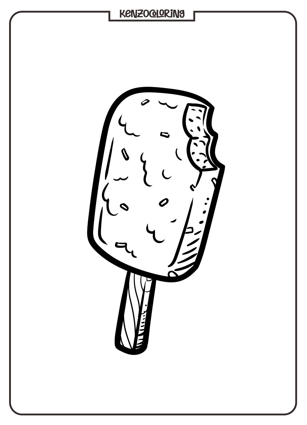 Ice Cream Coloring Pages for Kids 1 Ice Cream Coloring - kenzocoloring.org