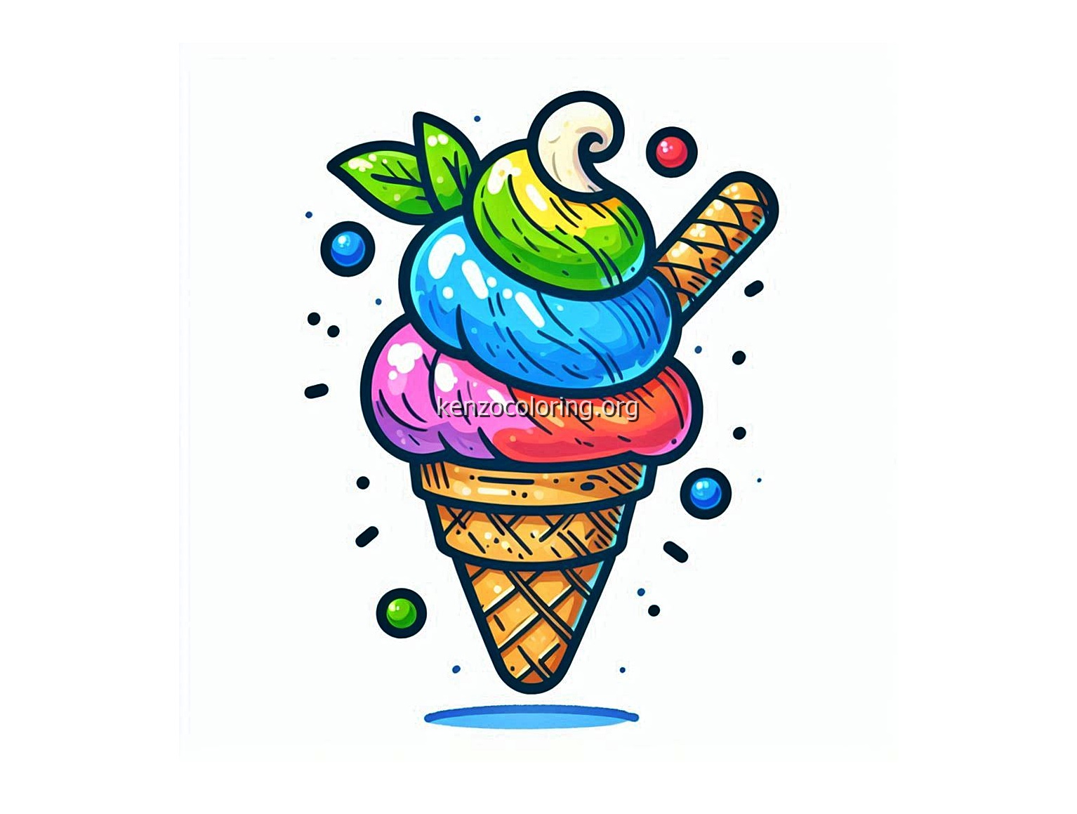 Ice Cream Coloring Pages for Kids
