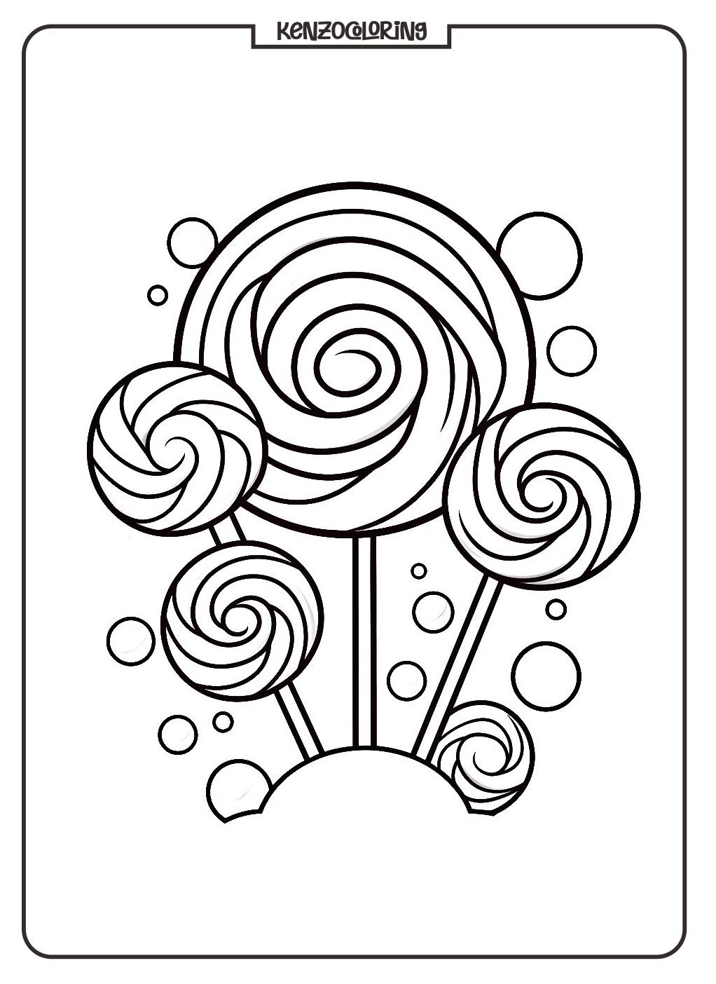 Let’s Color Sweet Candy! 3 Sweet Candy coloring pages - kenzocoloring.org