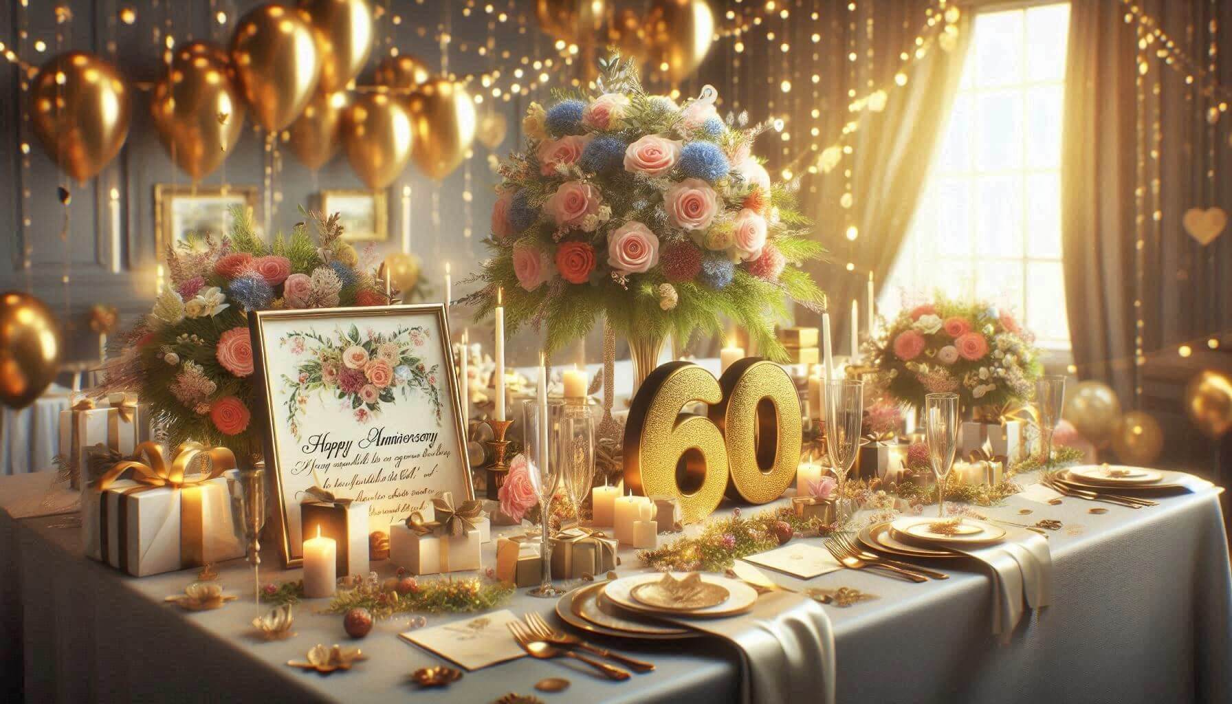 85 Heartfelt Wishes for 60th Anniversary Celebration Ideas &amp Messages
