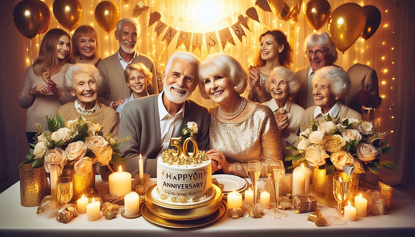 87 Heartfelt 50th Wedding Anniversary Wishes to Friends and Family
