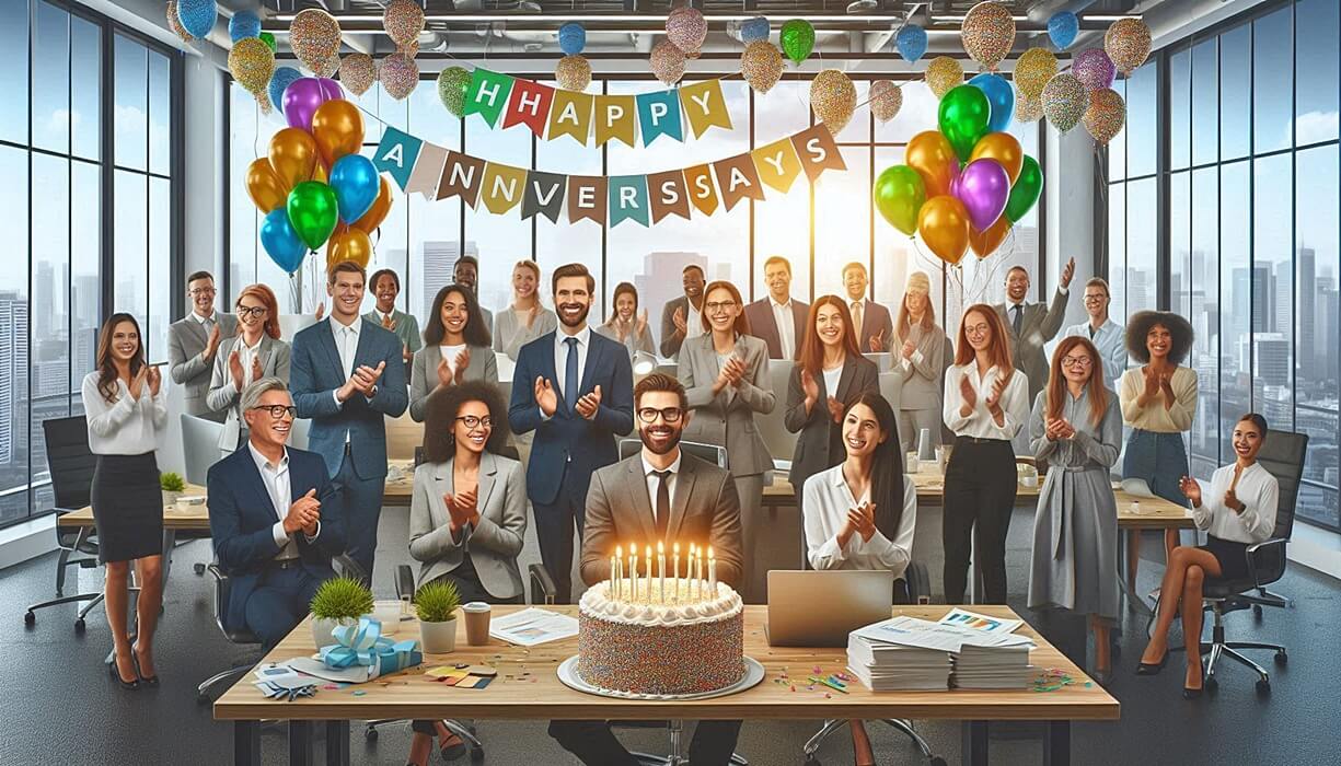 97 Job Anniversary Wishes Reply to Colleague: Crafting the Perfect Response