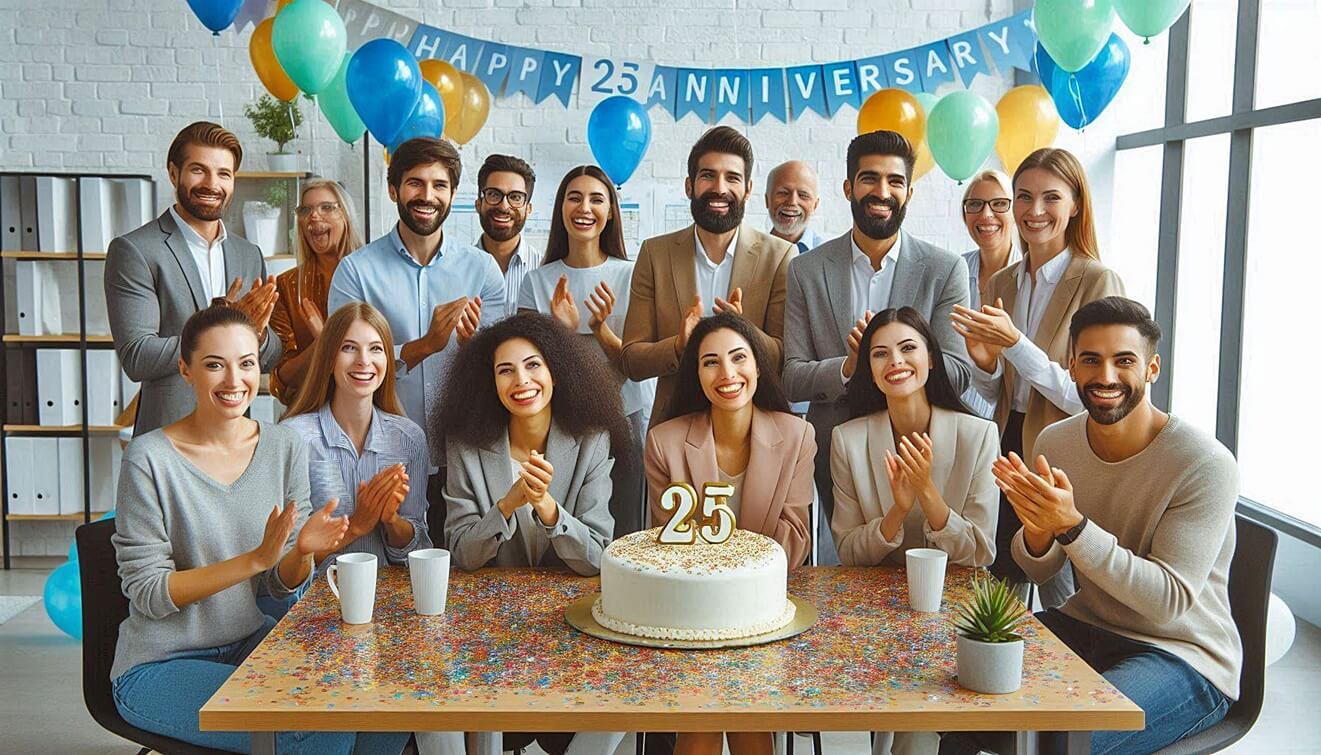 93 Heartfelt 25th Work Anniversary Wishes to Celebrate a Milestone
