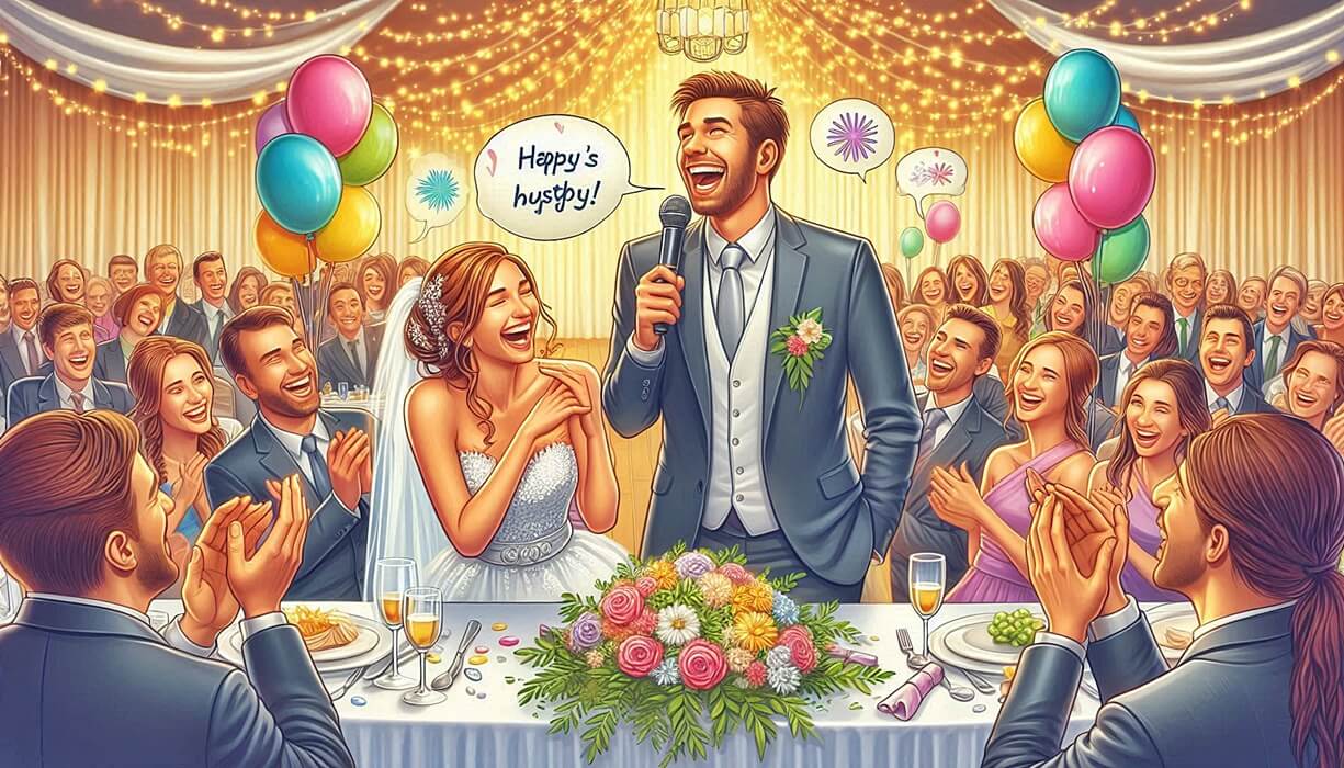 84 Funny Wedding Wishes to Make Them Laugh (and Love) Your Speech