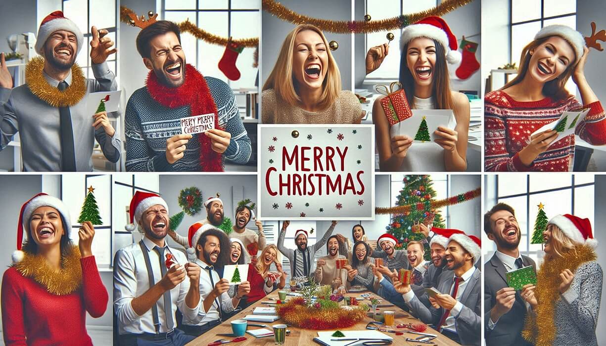 89 funny merry christmas wishes for coworkers to jingle your team's bells