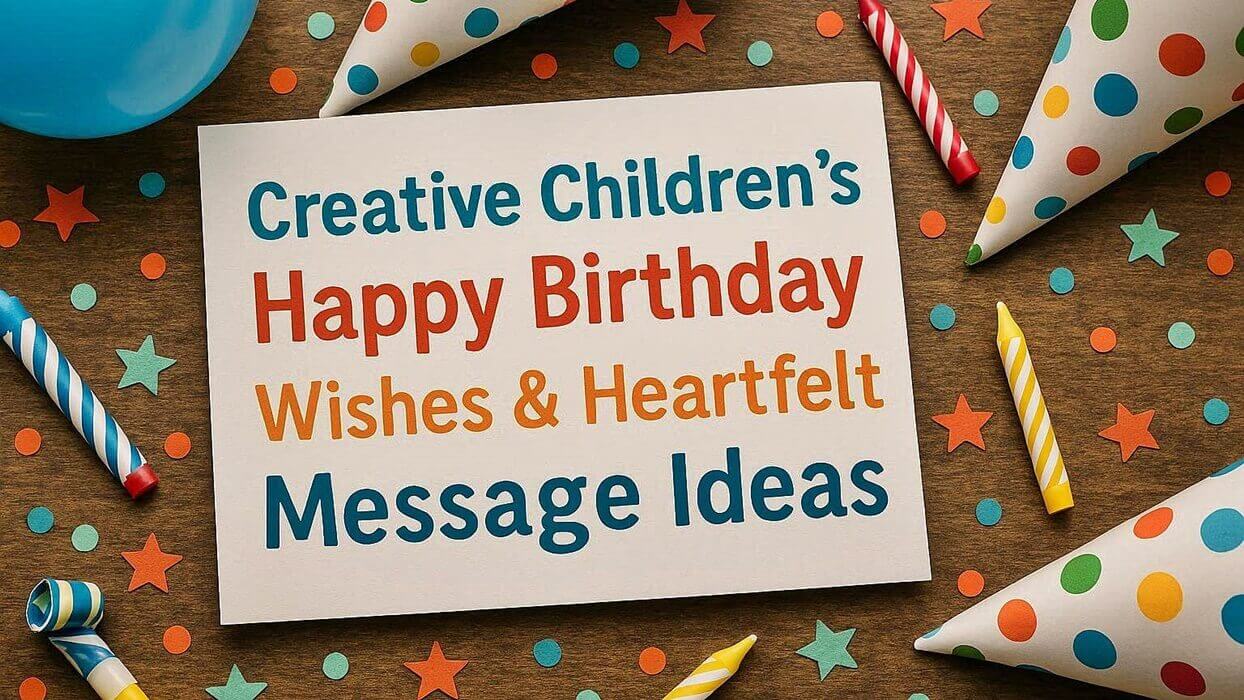 86 Creative Childrens Happy Birthday Wishes & Heartfelt Message Ideas