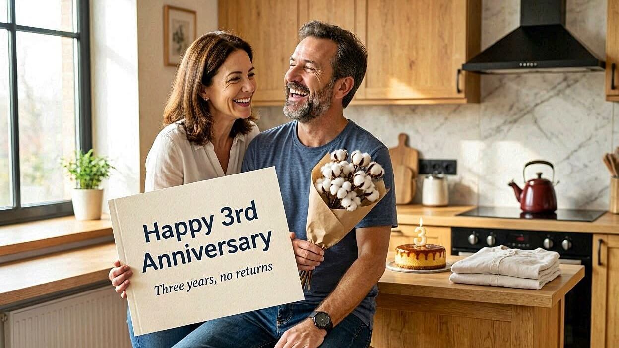 97 Hilarious 3rd Wedding Anniversary Funny Wishes for Husband to Make Him Laugh
