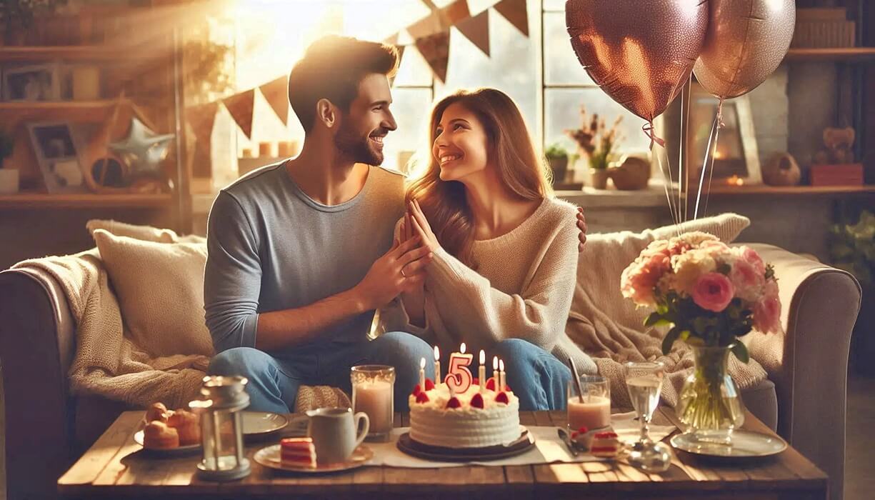 97 Romantic 5th Wedding Anniversary Wishes for Him to Melt His Heart
