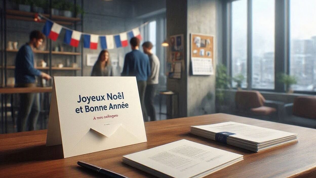 89 French merry christmas and happy new year wishes for staff for team